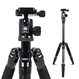 SIRUI Carbon Fiber Travel 5C Tripod 54.3 inches Lightweight Portable Camera Tripod with Ball Head and Arca Swiss Plate Load Capacity Up to 4kg