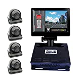 Weivision 1080P FHD 360 Degree Bird View Surround Panoramic View Car Vihicle DVR Camera System Kit for Fire Engine/Bus/School Bus/Truck/Semi-Trailer/Box Truck/RV + 7inch HD Display …