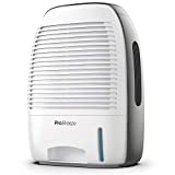 Pro Breeze Premium Electric Dehumidifier Small, 2200 Cubic Feet (250 sq ft), 52oz Capacity, Compact and Portable for Humidity in Home, Basement, Bedroom, RV, Office, Garage - Dehumidifiers for Home