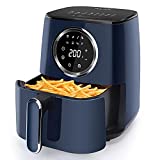 Taylor Swoden 8-in-1 Air Fryer, 4.5 Quart Electric Hot Air Fryer with Digital Touch Screen, Nonstick Basket Oilless Cooker, Timer & Temperature Control Airfryer, Auto Shut-Off, 1400W, Blue