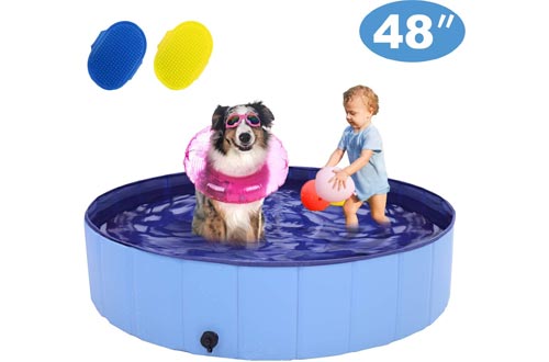 RQN Foldable Dog Pool for Outdoor Backyard