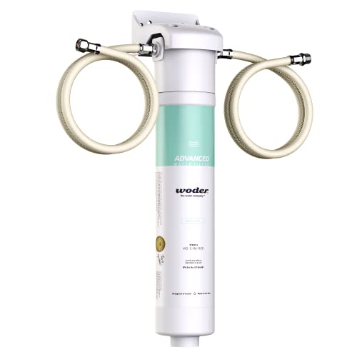 Woder WD-S-8K-ADV-DC Ultra High Capacity Under Sink Water Filter with Direct Connect Fittings - WQA Certified 8,480gal – Removes Chlorine, Lead, Chromium 6, Heavy Metals, Odors/Contaminants - USA Made