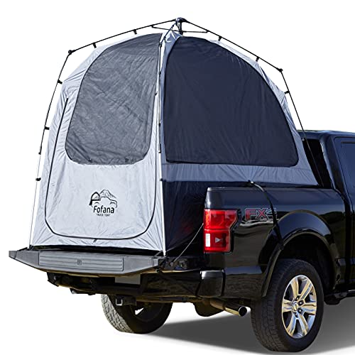 FOFANA Truck Bed Tent Automatic Setup - Pickup Truck Tent for Full Size 5.5 ft 6.5 & 8ft Beds | Camper Shell for Overland Camping Tailgate Gear Accessories | Patents Pending