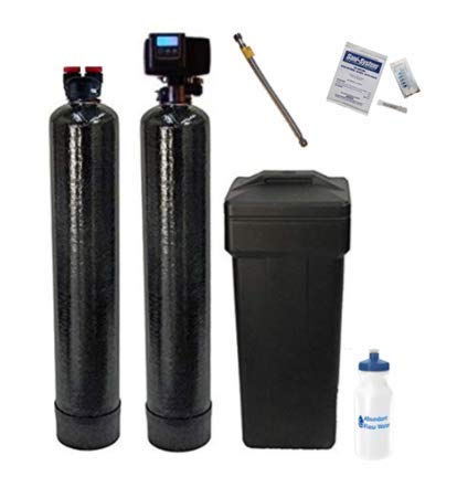 FLEX LINE ADAPTER INCLUDED-AFWFilters Built Fleck 5600SXT 48,000 Grain Water Softener with Upflow Carbon Filter (10% Resin with Carbon)