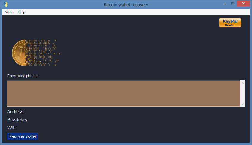 Bitcoin brainwallet recovery tool with python