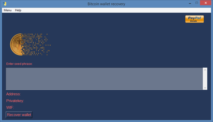 Bitcoin brainwallet recovery tool with python