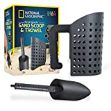 NATIONAL GEOGRAPHIC Metal Detector Accessories - Sand Scoop & Shovel for Metal Detecting, Digging at the Beach & More , Black
