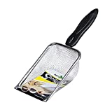 REPTI ZOO Reptile Sand Stainless Steel Fine Mesh Reptile Substrate Metal Sand Shovel Terrarium Substrate Durable Litter Cleaner Corner Scoop