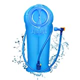 Unigear Hydration Water Bladder Reservoir BPA Free and Taste Free for Backpacking, Biking, Hiking and Camping (Blue, 2L)