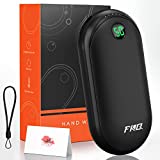 Hand Warmers Rechargeable, 10000mAh Electric Hand Warmer & Quick Charge Power Bank, 15 Hrs Long-Lasting Heat, Portable Handwarmers Suit for Winter Gifts/Man/Women/Camping/Golf/Hunting/Hiking