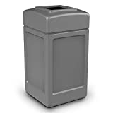 COMMERCIAL ZONE Products 732103 Square Waste Container,Gray,42 gal,lon