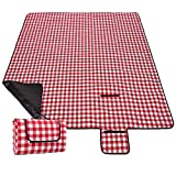 RUPUMPACK Extra Large 80''x80'' Picnic Blanket Waterproof Sandproof Beach Blanket Portable Outdoor Mat for Camping Hiking on Grass