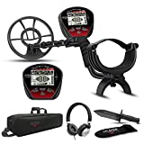 DR.ÖTEK Metal Detector for Adults Professional, Pinpoint Metal Detector Waterproof Gold and Silver, Higher Accuracy, Bigger LCD Display, Strong Memory Mode, 10' IP68 Coil, New Advanced DSP Chip