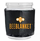 Powerblanket BB05-240V Industrial Grade D-12 Vinyl Shell Bee Blanket 5 gal Insulated Honey Pail Heater with 110 Degree F Fixed Internal Thermostat, 240V, Charcoal Gray