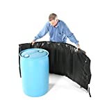 Powerblanket BH55RR-80 Industrial Grade/Weather Resistant D-15 Vinyl Shell 55 gal Insulated Drum Heating Blanket, Fixed Internal Thermostat 80 Degree F, Barrel Heater, Black