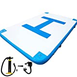 Happybuy Inflatable Floating Dock 10 x 6.5 ft, Inflatable Dock Platform with Electric Air Pump, Inflatable Swim Platform 6 Inch Thick, Floating Dock 5-6 People, Floating Platform for Pool Beach Ocean