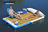 Inflatable Sport Boats Yacht Dock 10' x 6' x 6 inches Thick Inflatable Dock Floating Platform