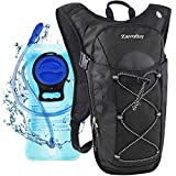 Zavothy Hydration Backpack 2L Water Bladder Hydration Backpack Bike Pack for Running, Hiking (BPA Free Black)