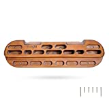 Yes4All Wooden Rock Climbing & Bouldering Hangboard/Hangboard for Strengthening Fingers, Hands, and Wrists (Espresso)