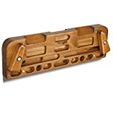 Yes4All New Version Wooden Hang Board/Climbing Board for Doorway - Hand Strengthener Equipment for Training Finger, Grip and Pull Up - Espresso