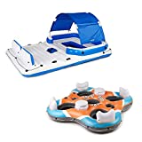 Bestway CoolerZ Tropical Breeze 6 Person Floating Island with 4 Person Island