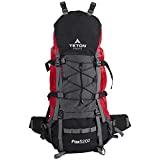 TETON Sports Fox 5200 Internal Frame Backpack; High-Performance Backpack for Backpacking, Hiking, Camping Mars Red, 34' x 16' x 13'