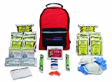 Ready America 70280 72 Hour Emergency Kit, 2-Person, 3-Day Backpack, Includes First Aid Kit, Survival Blanket, Portable Preparedness Go-Bag for Camping, Car, Earthquake, Travel, Hiking, and Hunting, Red