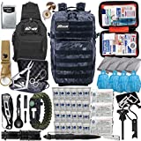 MIKA Premium 72 Hours Emergency Bug Out Survival Gear Equipment Backpack, Emergency Bag Up to 4 People, Hurricane Supplies and Preparedness Kit for Earthquake, Floods, Hurricane, Wildfire, Tsunami