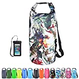 OMGear Waterproof Dry Bag Backpack Waterproof Phone Pouch 40L/30L/20L/10L/5L Floating Dry Sack for Kayaking Boating Sailing Canoeing Rafting Hiking Camping Outdoors Activities (camouflage1, 10L)