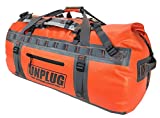 Unplug Ultimate Adventure Bag -1680D Heavy Duty Waterproof Duffel Bag for Boating, Motorcycling, Hunting, Camping, Kayaks or Jet Ski. Gets Gear Through Any Conditions (155L, Adventure Orange)