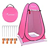 Sportneer Pop Up Privacy Changing Tent Camping Shower Tent, Portable Dressing Bathroom Potty Tent for Camping Hiking Toilet Beach Sun Shelter Picnic Fishing with Carrying Bag, UPF50+ 6.25 ft Tall