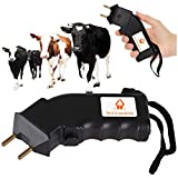 Pet & Livestock HQ Hand Held Cattle Prod - Electric Prod for Dogs, Small Animals - Mini Handheld Prodder for Sorting Goat, Sheep, Llama Small Cows - 2 Prong 4000V Shock & Buzz/Chicharras para Ganado