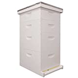 Mann Lake Beehive kit, Completely Assembled Kit, Painted, with Frames and Foundation, Ready to Use,10 Frame Kit, 2 Deep Bee Boxes, 2 Medium Supers, Made in The USA