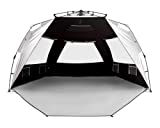Easthills Outdoors Instant Shader Silver Shelter XL Beach Tent 99' Wide for 4-6 Person UPF 50+ Sun Shelter - Heat Reflective and Light Blocking