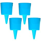 Iconikal Beach Sand Coaster Cup and Beverage Holder Set, Blue, 4-Pack