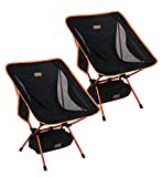 Trekology 2pc YIZI GO Backpacking Camping Chairs, Lightweight Portable Camping Chair, Foldable Chair, Outdoor Chair, Kids Camp Chair, Camping Chairs 2 Pack for Adults, Folding Chairs, Outside Chairs