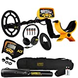 Garrett ACE 300 Metal Detector with Waterproof Coil Pro-Pointer II and Carry Bag