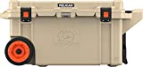 Pelican 80QT Elite Wheeled Cooler (Tan) | 58 Can Capacity with Ice | 10 Day Ice Retention | Built-in Bottle Opener | Guaranteed for Life