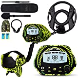 SUFFLA Metal Detector for Adults Professional - Waterproof Camouflage Gold Detectors with 11' Coil + Advanced Chip + 5 Detecting Modes Underwater & Beach - SMD01
