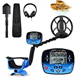 Metal Detector for Adults Professional - Waterproof Adjustable Gold Detector for Treasure Hunting, High Accuracy, Five Detection Modes, Strong Memory Mode, 10' IP68 Search Coil, with Headphone
