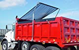 Kym Industries Electric Aluminum 4-Spring Dump Truck Tarp System with MESH TARP for Beds Up to 24' and 110' Wide. (Black Mesh, 7'6' x 18')