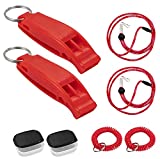 SUYAMI Emergency Survival Boat Whistle, with Adjustable Lanyard & Wristband Coil & Container, Perfect for Climbing Hiking Camping Boating Kayak