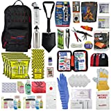 Ready America 72 Hour Elite Emergency Kit, 4-Person, 3-Day Backpack, Includes First Aid Kit, Survival Blanket, Emergency Food, Portable Disaster Preparedness Go-Bag for Earthquake, Fire, Flood