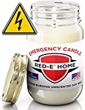 Emergency Candle | Clean Burning Unscented and Uncolored All Natural Soy Wax | Long Burning Up To 100 Hours | 13 Lumens and 80 BTUs | Large 16 oz Jar | Hand Made in the USA by Stillwater Bath and Body