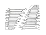 GEARWRENCH 44 Pc. 12 Pt. Combination Wrench Set, Long Pattern, SAE/Metric - 81919