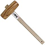 KAKURI Wooden Mallet for Woodworking 42mm Oak, Japanese Wood Mallet Hammer for Chiseling, Adjusting Japanese Plane, Assembling furniture, Made in JAPAN