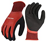 Radians Craftsman Sandy Foam Latex Waterproof Grip Glove (Large), Red (CMXPGRA18L)