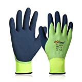 DS Safety Waterproof Work Gloves Hycool Grip Working Gloves 1 Pair (M,Green)
