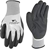 Wells Lamont Men's Waterproof Work Gloves with Latex Double Coating, Gray and Black, Large (568L)
