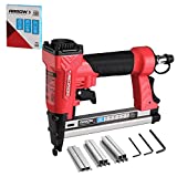 Arrow PT50 Pneumatic Staple Gun, Oil-Free Upholstery Stapler with 3750 Pieces T50 1/4', 3/8', 1/2' Staples, Adjustable Exhaust, for Woodworking, Professional and DIY Projects